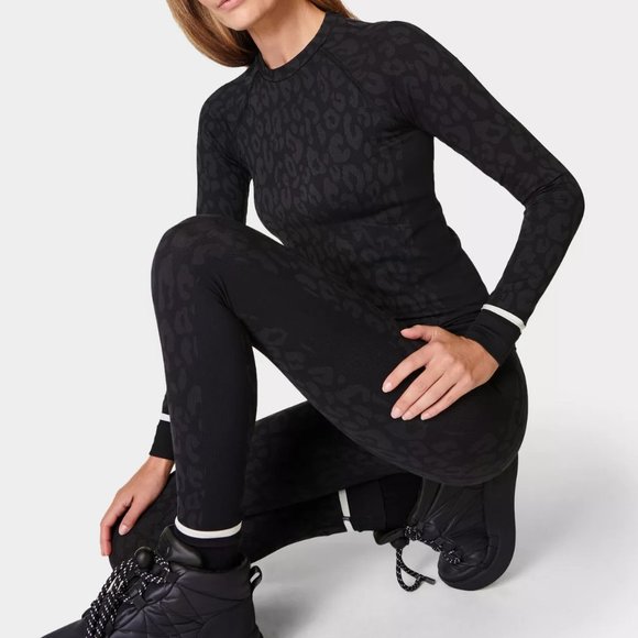 Leopard Jacquard Base Layer Leggings - Picture 14 of 14